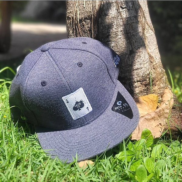 Boné Anth CO Copas Mescla Preto Aba Reta