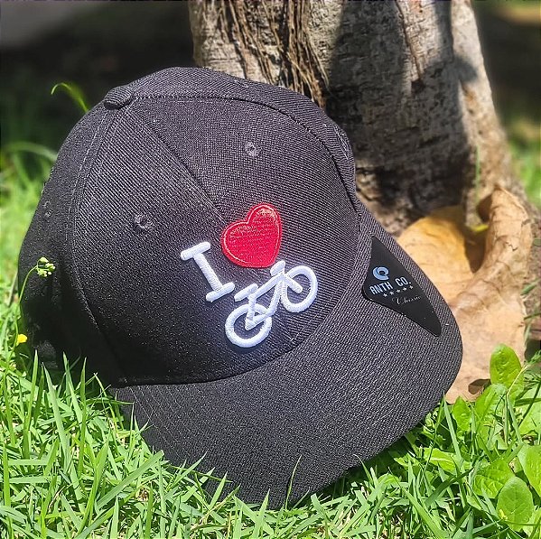 Boné Anth CO Biker Preto Aba Curva