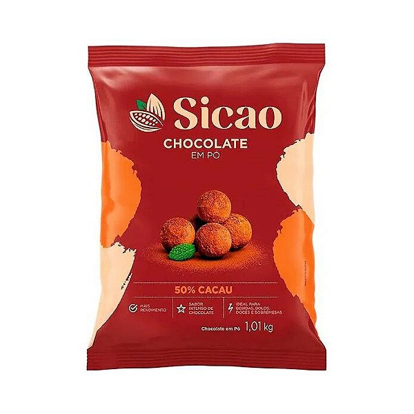 Chocolate em Pó 50% Cacau 1,01kg SICAO