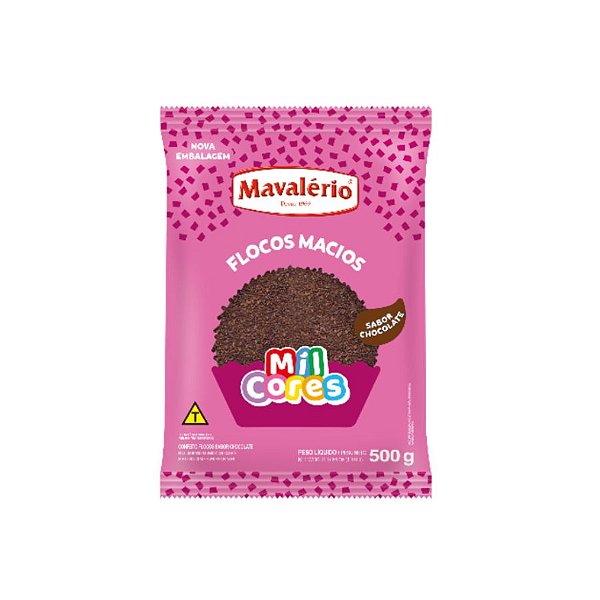 Granulado Macio em Flocos de Chocolate 500g MAVALÉRIO