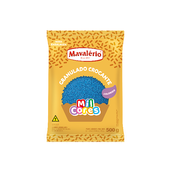 Granulado Crocante Azul 500g MAVALÉRIO