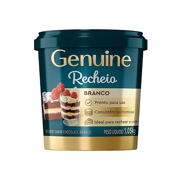 Recheio Chocolate Branco Genuine 1.05Kg - CARGIL