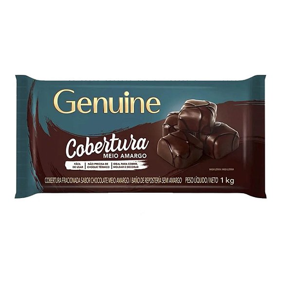 Chocolate Fracionado Meio Amargo Cobertura 1kg Genuine - CARGILL
