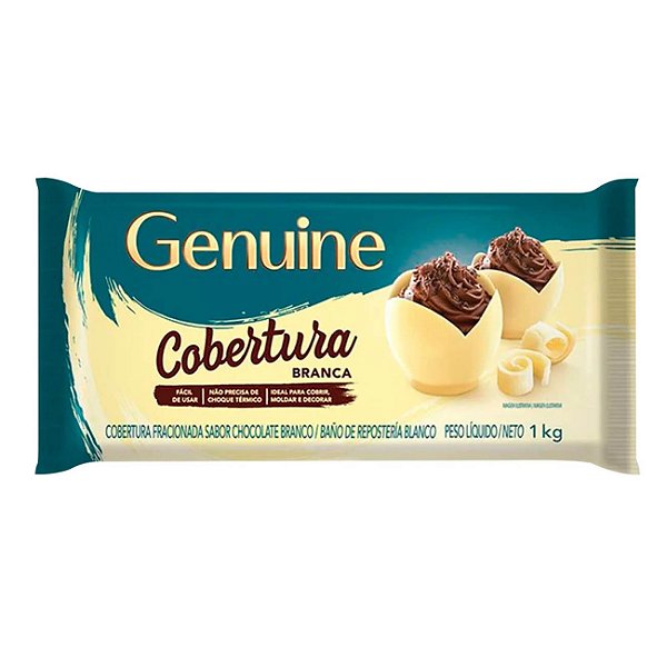 Chocolate Fracionado Branca Cobertura 1kg Genuine - CARGILL