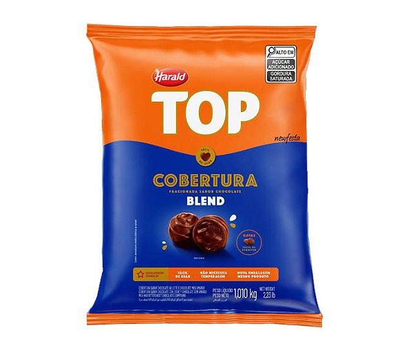 Cobertura De Chocolate Blend Top - Gotas 1,010kg HARALD