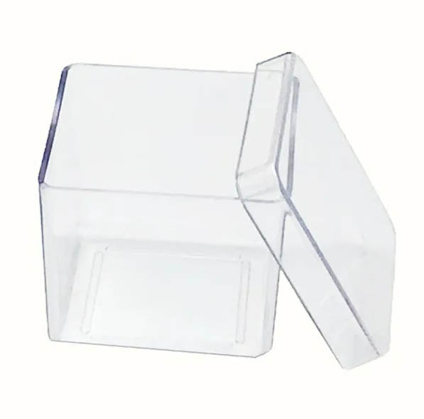 Caixa Acrílica Cristal 4x4cm Com 10 Unidades MIRANDINHA