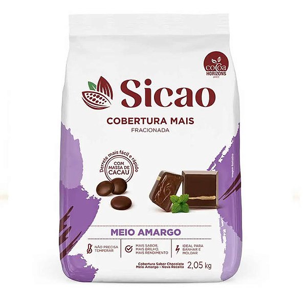 Cobertura Fracionada Mais Sabor Chocolate Meio Amargo 2,05kg SICAO (SEMANA)