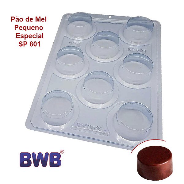 Forma de Acetato com Silicone 3 Partes SP801 Especial Pão de Mel P (3513) - BWB