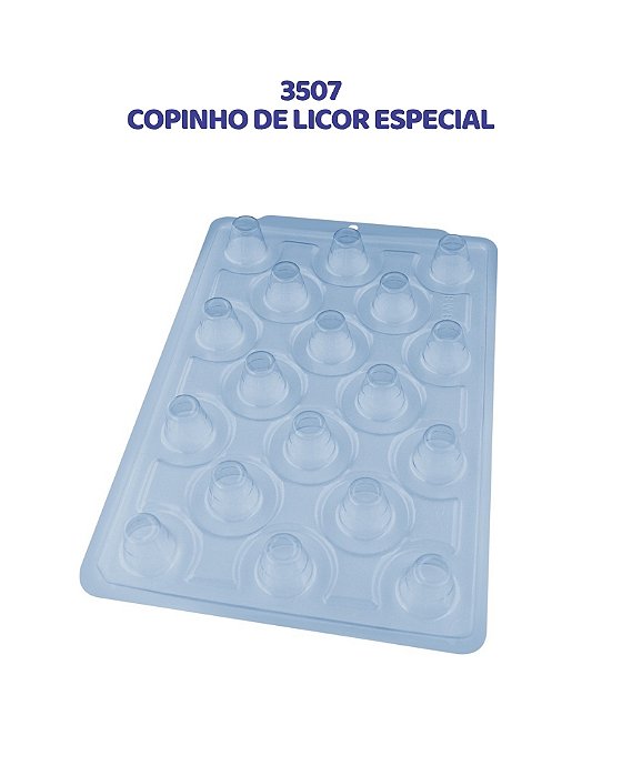 FORMA DE ACETATO 3 PARTES - COPINHO DE LICOR ESPECIAL (3507)