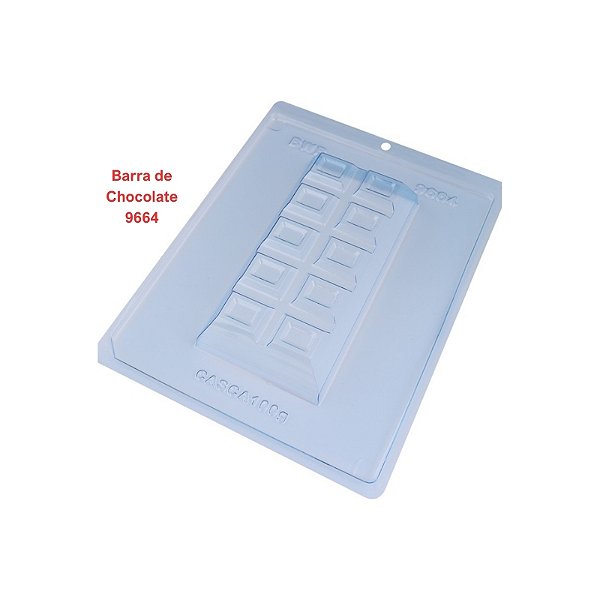 Forma de Acetato com Silicone 3 Partes Barra de Chocolate (9664) - BWB