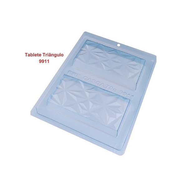 Forma de Acetato com Silicone 3 Partes Tablete Triângulo (9911) - BWB