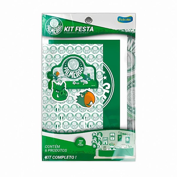 KIT FESTA PALMEIRAS C/ 62 PEÇAS - FESTCOLOR