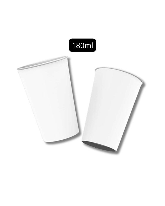 COPO DE PAPEL 180ML BRANCO C/8UN - REGINA FESTAS