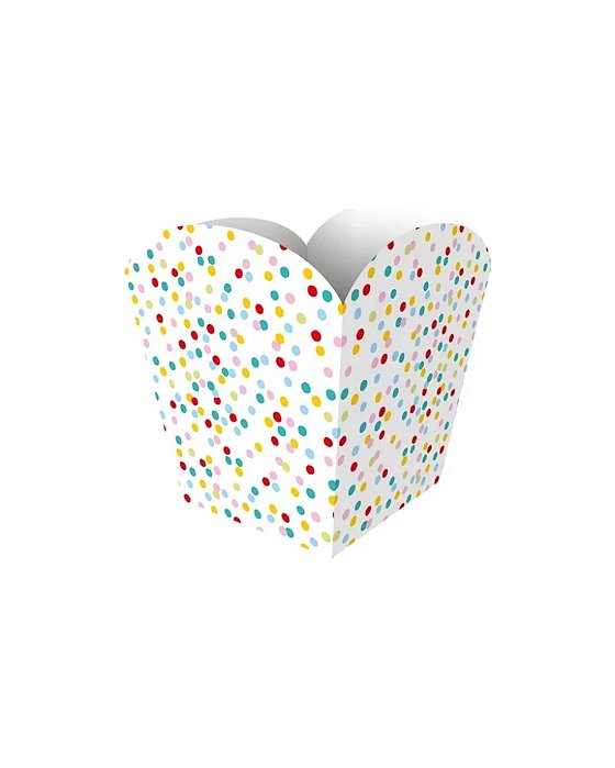 CACHEPOT DE PAPEL CONFETTI C/4UN - REGINA FESTAS
