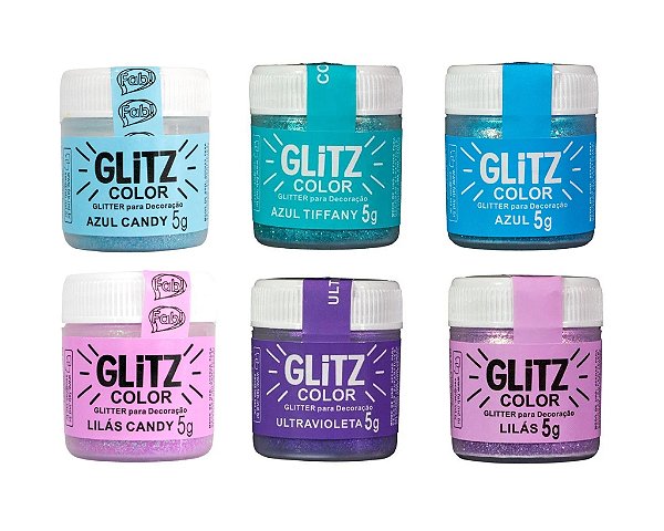 GLITTER PARA DECORAÇÃO 5g - FAB GLITZ