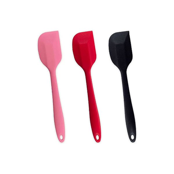 ESPATULA RETA DE SILICONE DUPLO C/1UN - OIKOS
