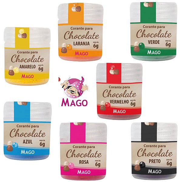 CORANTE EM PÓ PARA CHOCOLATE 5g - MAGO