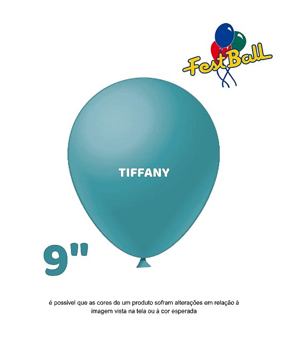 BALÃO 9 POLEGADAS LISO C/50UN TIFFANY - FEST BALL