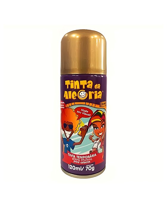TINTA DA ALEGRIA PARA CABELO OURO - CABELO MALUCO - DIA DAS CRIANÇAS