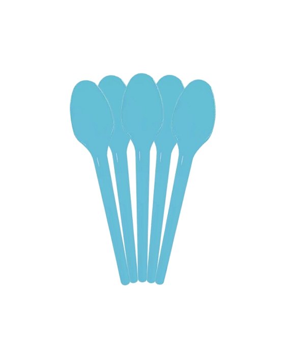 COLHER DESCARTÁVEL C/50UN AZUL CLARO - BELLO FESTAS