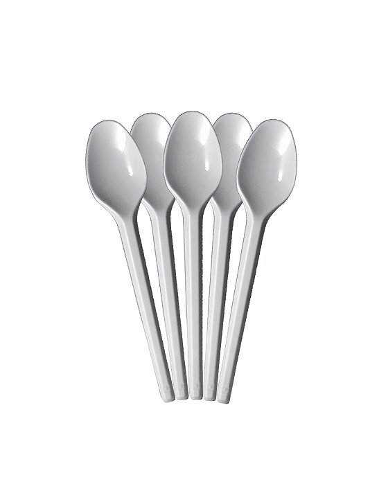 COLHER DESCARTÁVEL C/50UN BRANCO - BELLO FESTAS