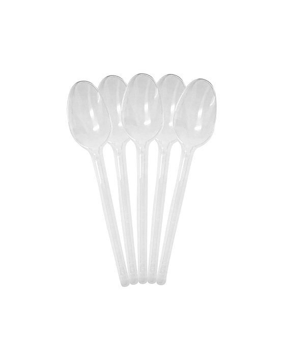 COLHER DESCARTÁVEL C/50UN CRISTAL - BELLO FESTAS