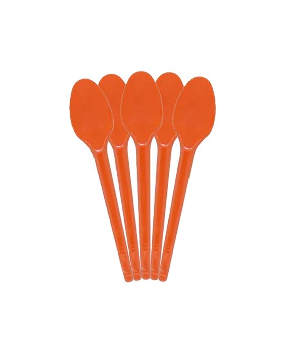 COLHER DESCARTÁVEL C/50UN LARANJA - BELLO FESTAS