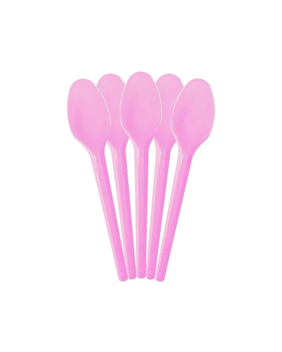 COLHER DESCARTÁVEL C/50UN ROSA - BELLO FESTAS