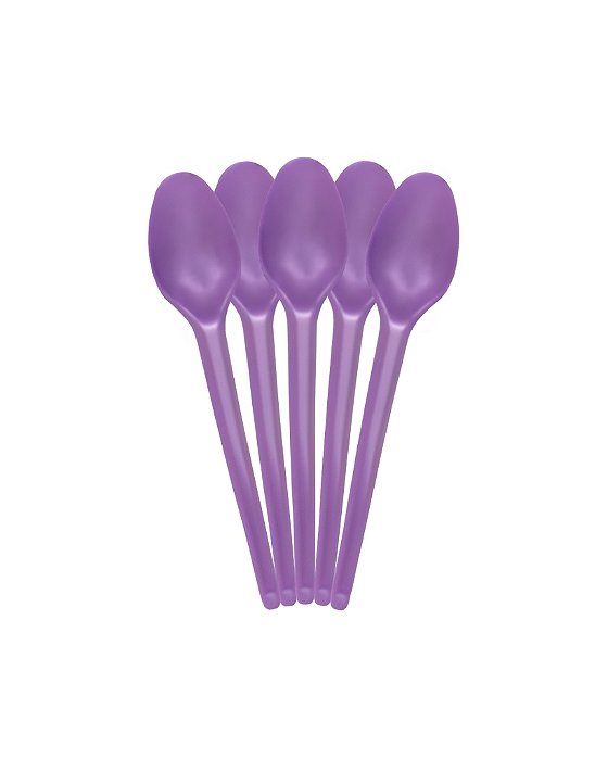 COLHER DESCARTÁVEL C/50UN ROXO PEROLADO - BELLO FESTAS