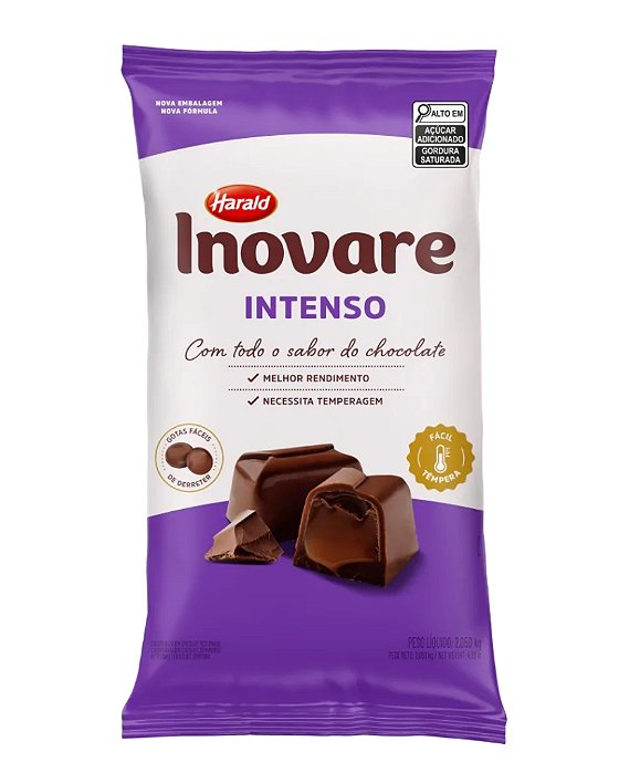 CHOCOLATE INOVARE GOTAS INTENSO 2,05KG - HARALD