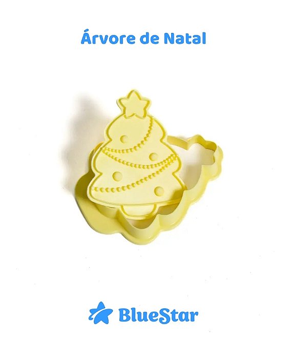 CORTADOR COM CARIMBO ÁRVORE DE NATAL - BLUESTAR