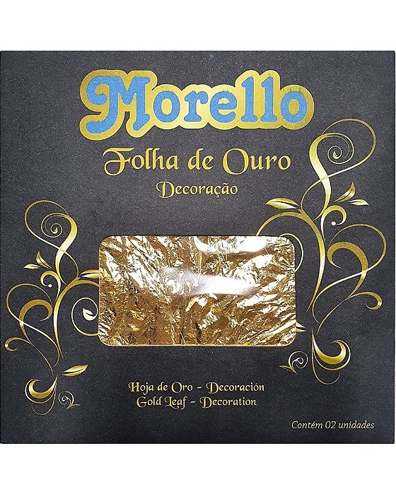 FOLHA DE OURO PARA DECORAÇÃO C/2UN - MORELLO (NATAL)