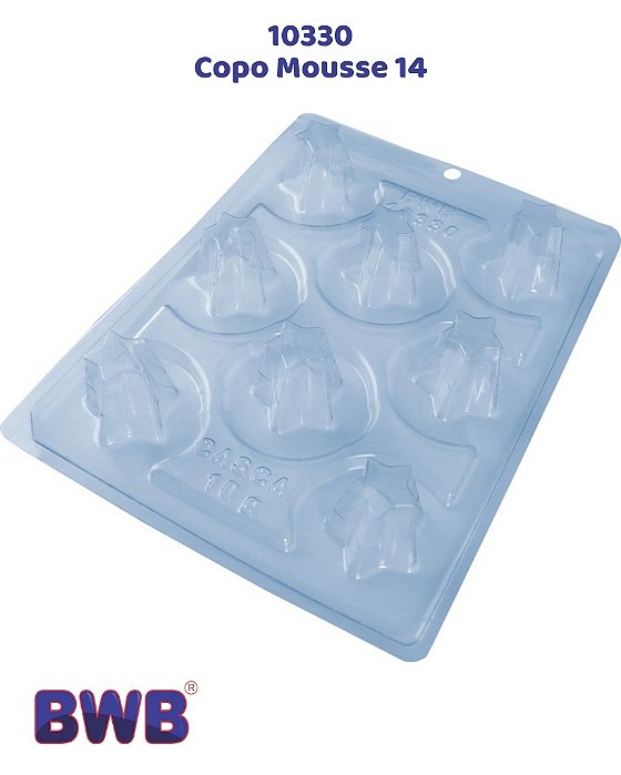 FORMA DE ACETATO COM SILICONE COPO MOUSSE 14 (10330) - BWB (NATAL)
