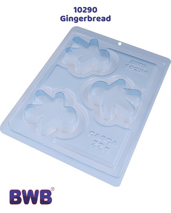 FORMA DE ACETATO COM SILICONE GINGERBREAD (10290) - BWB (NATAL)