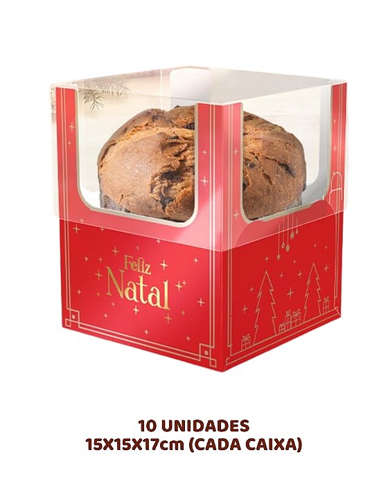 CAIXA PANETONE ENCANTO C/10UN - NATAL LUZ - IDEIA (NATAL)