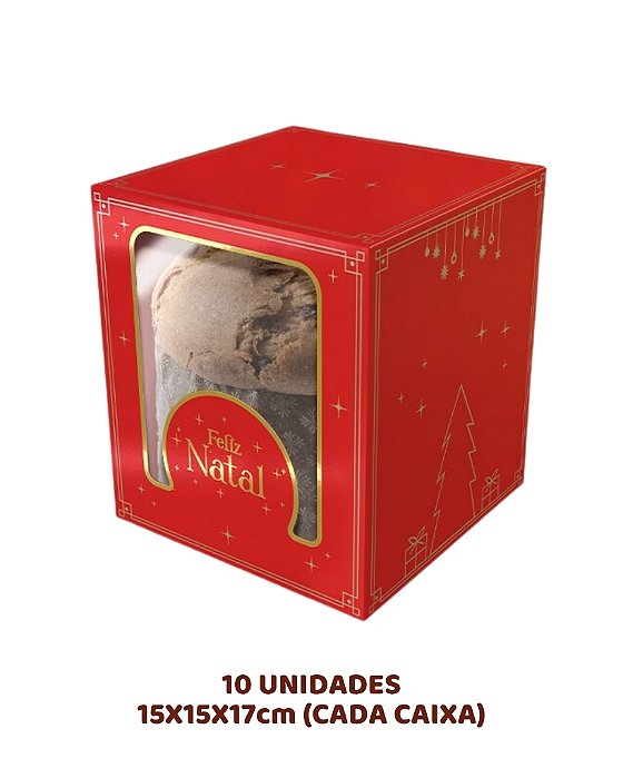 CAIXA PANETONE CLASSIC C/10UN - NATAL LUZ - IDEIA (NATAL)