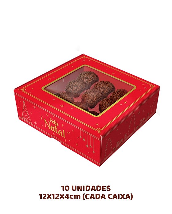 CAIXA PRACTICE COM VISOR 9 DOCES C/10UN - NATAL LUZ - IDEIA (NATAL)