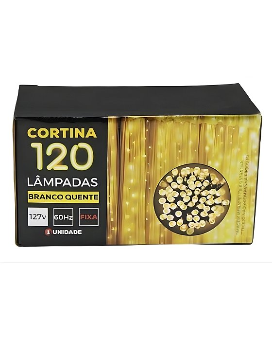 CORTINA 120 LÂMPADAS BRANCO QUENTE - LUMINA HOME