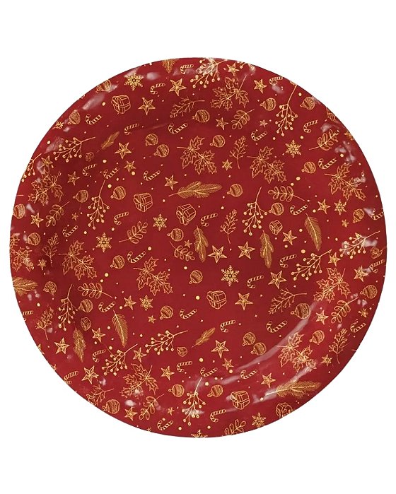 BANDEJA PLÁSTICA REDONDA FIGURAS NATALINAS - RIO MASTER (NATAL)