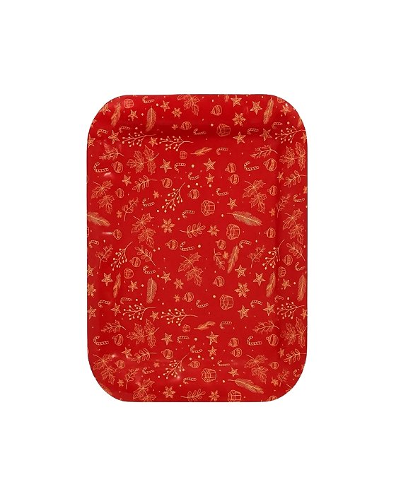 PRATO PLÁSTICO RETANGULAR FIGURAS NATALINAS - RIO MASTER (NATAL)