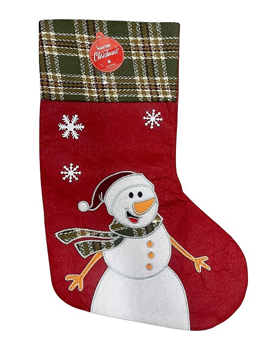 BOTA DECORATIVA BONECO DE NEVE - RIO MASTER (NATAL)