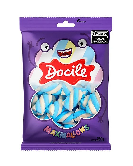 MARSHMALLOW TWIST 250g AZUL/BRANCO - DOCILE