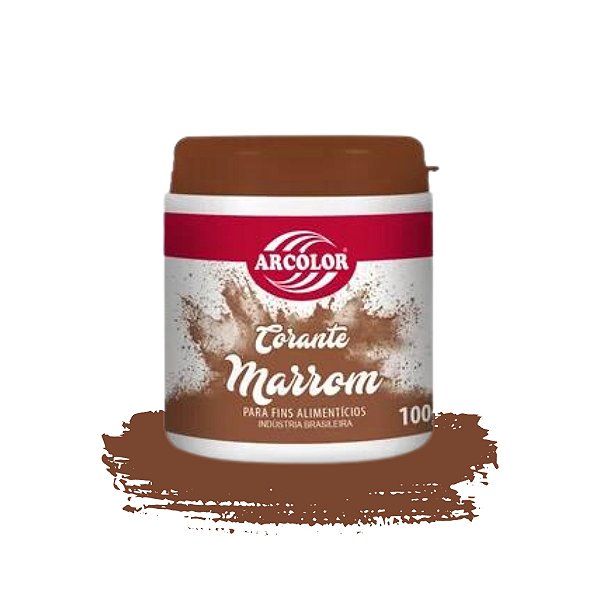 CORANTE EM PÓ 100g MARROM - ARCOLOR (BLACK FRIDAY)