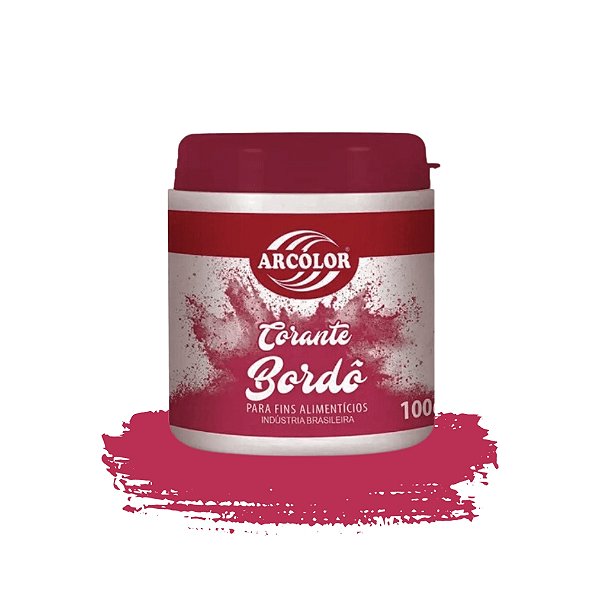 CORANTE EM PÓ 100g BORDÔ - ARCOLOR