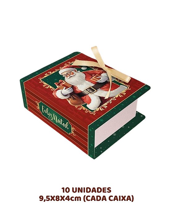 CAIXA LIVRO 4 DOCES C/10UN - C5716 - IDEIA (NATAL)