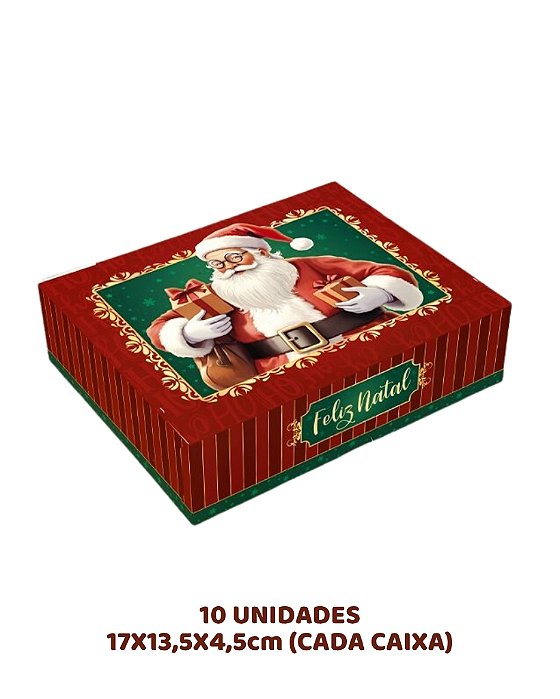 CAIXA P TAMPA E FUNDO CONJUGADA C/10UN - 5739 - IDEIA (NATAL)