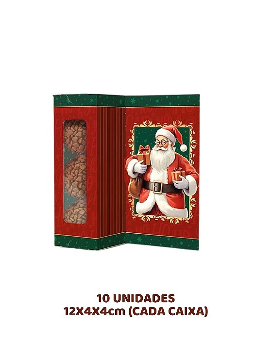 CAIXA CARTÃO 3 DOCES C/10UN - C5729 - IDEIA (NATAL)