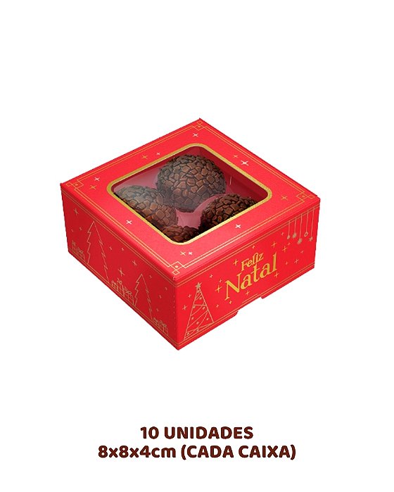 CAIXA PRACTICE COM VISOR 4 DOCES C/10UN - 5682 - IDEIA (NATAL)