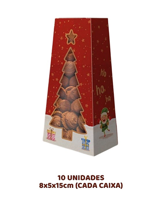 CAIXA PINHEIRO COM VISOR C/10UN - 5626 - IDEIA (NATAL)