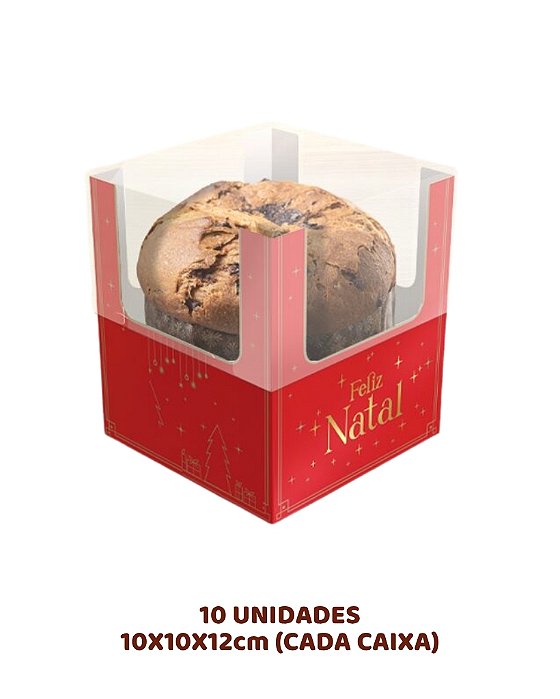 CAIXA MINI PANETONE 100g C/10UN - 5679 - IDEIA (NATAL)
